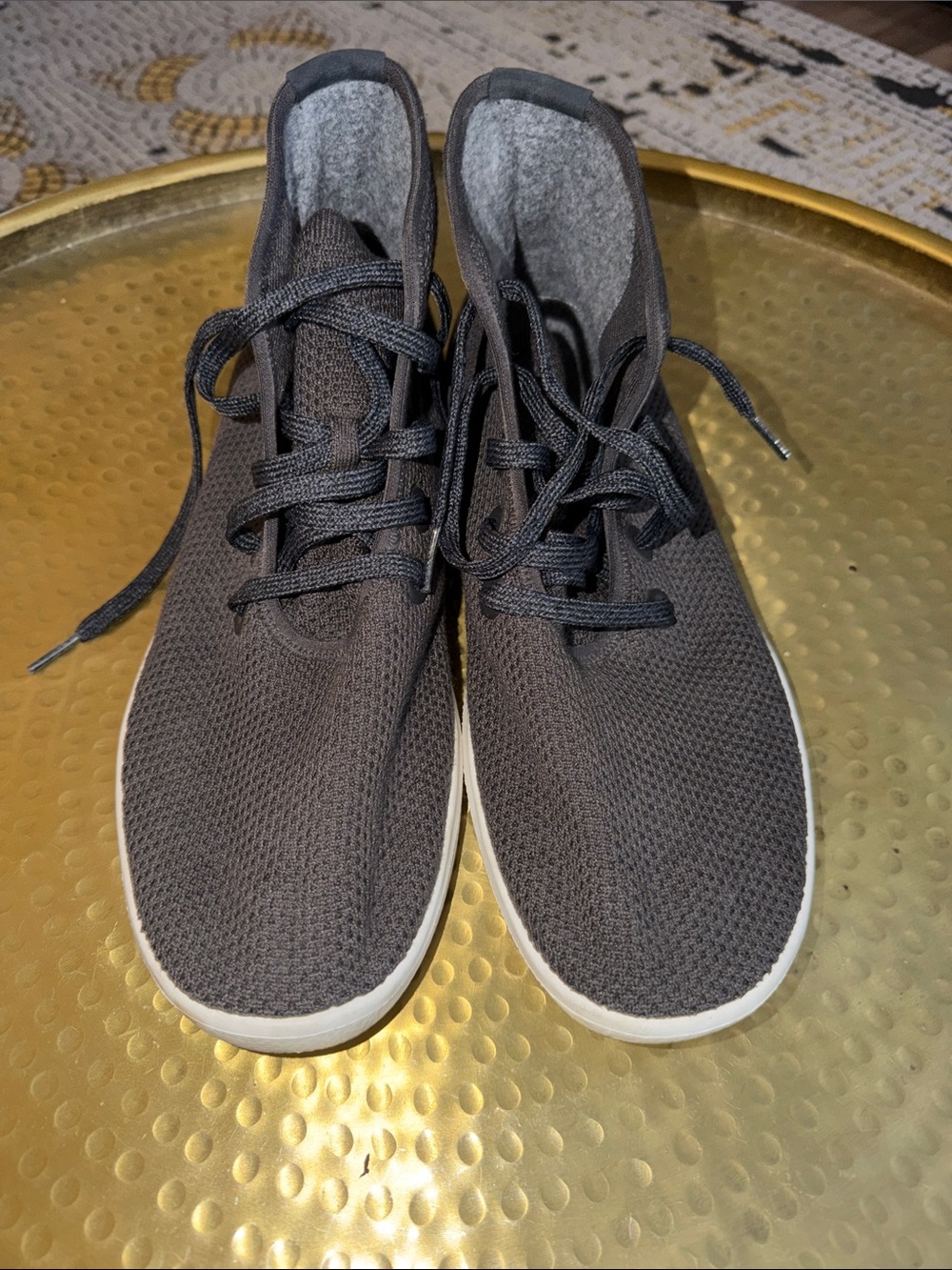 allbirds Men's Charcoal Gray Wool Runners Sneakers